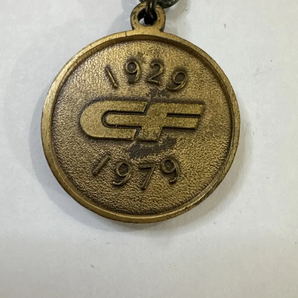 Vintage Consolidated Freightways Trucking Keychain 1929–1979 Anniversary Medal
